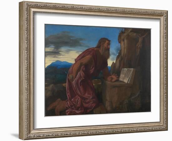 Saint Jerome, C. 1527-1530-Giovanni Girolamo Savoldo-Framed Giclee Print