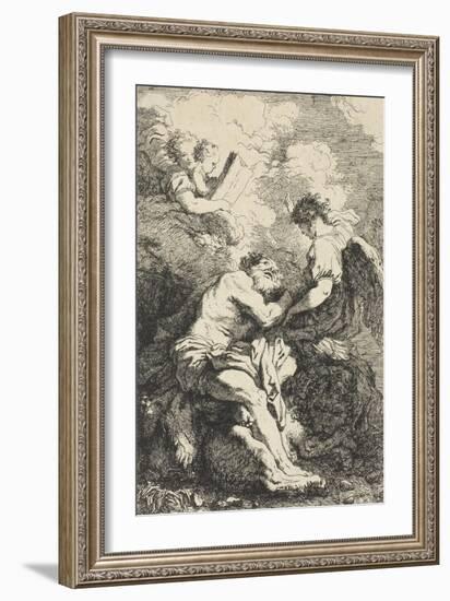 Saint Jerome, C.1761-65-Jean-Honore Fragonard-Framed Giclee Print