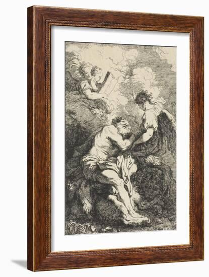 Saint Jerome, C.1761-65-Jean-Honore Fragonard-Framed Giclee Print