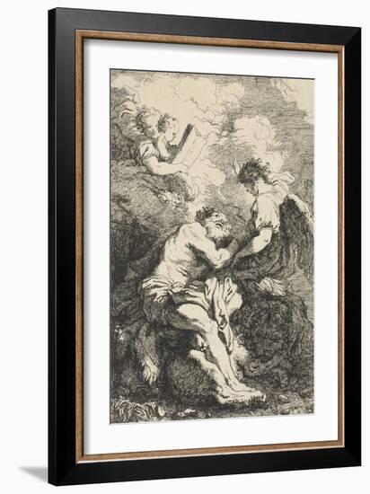 Saint Jerome, C.1761-65-Jean-Honore Fragonard-Framed Giclee Print