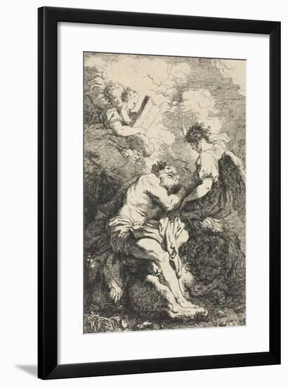 Saint Jerome, C.1761-65-Jean-Honore Fragonard-Framed Giclee Print
