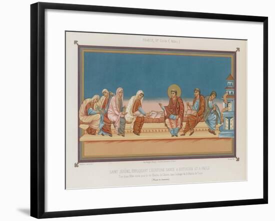 Saint Jerome Explaining the Holy Scripture-null-Framed Giclee Print