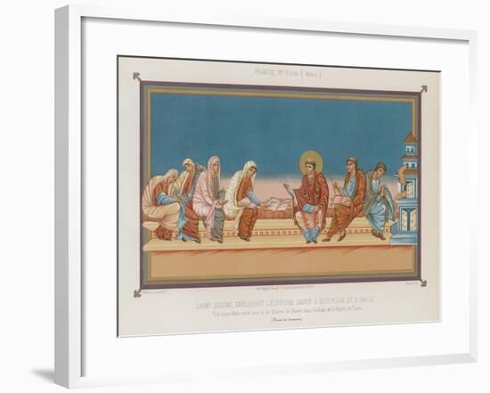 Saint Jerome Explaining the Holy Scripture-null-Framed Giclee Print