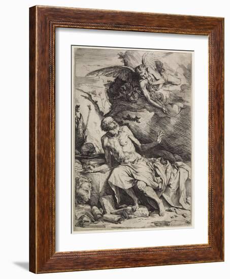 Saint Jerome Hearing the Trumpet of the Last Judgment, C. 1621-Jusepe de Ribera-Framed Giclee Print