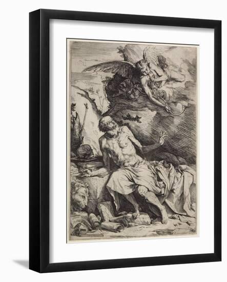 Saint Jerome Hearing the Trumpet of the Last Judgment, C. 1621-Jusepe de Ribera-Framed Giclee Print