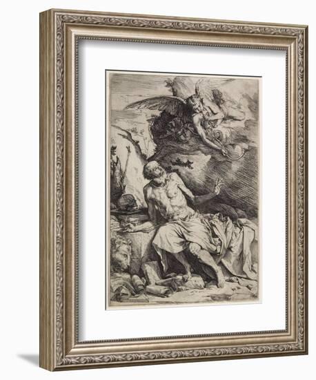 Saint Jerome Hearing the Trumpet of the Last Judgment, C. 1621-Jusepe de Ribera-Framed Giclee Print