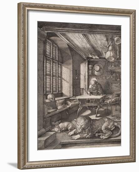 Saint Jerome in His Cell-Albrecht Dürer-Framed Giclee Print