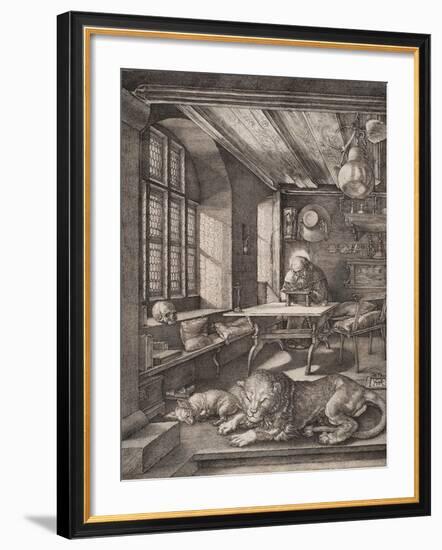 Saint Jerome in His Cell-Albrecht Dürer-Framed Giclee Print