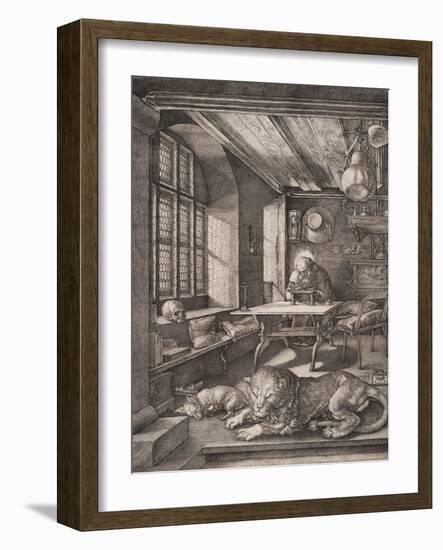 Saint Jerome in His Cell-Albrecht Dürer-Framed Giclee Print