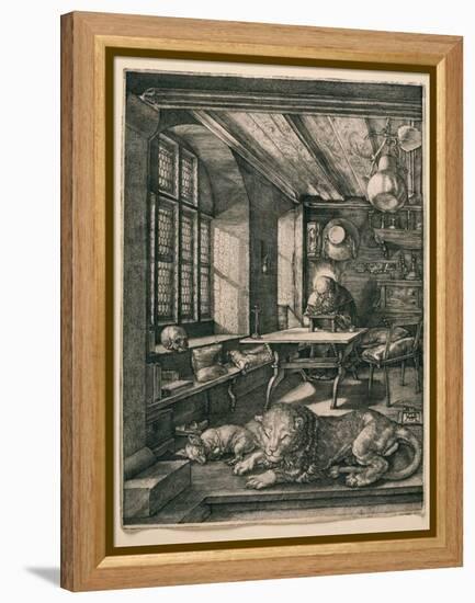 Saint Jerome in His Cell-Albrecht Dürer-Framed Premier Image Canvas