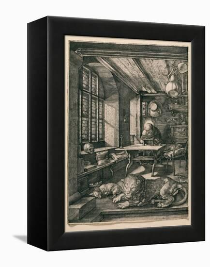 Saint Jerome in His Cell-Albrecht Dürer-Framed Premier Image Canvas