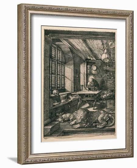 Saint Jerome in His Cell-Albrecht Dürer-Framed Giclee Print