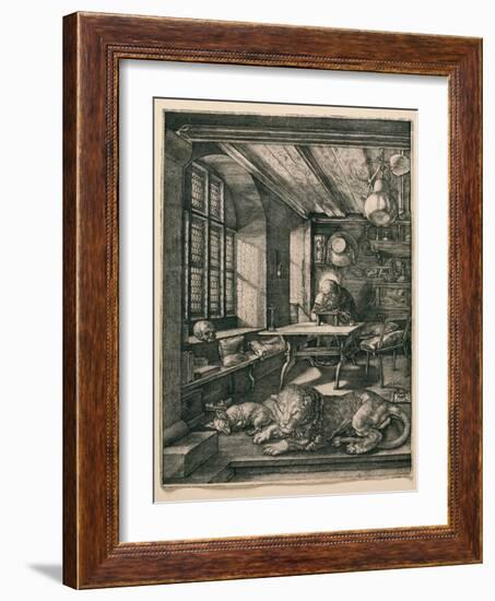 Saint Jerome in His Cell-Albrecht Dürer-Framed Giclee Print