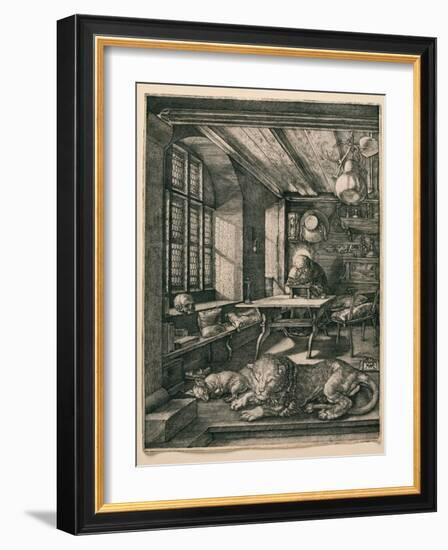 Saint Jerome in His Cell-Albrecht Dürer-Framed Giclee Print