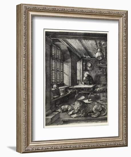 Saint Jerome in His Study, 1514-Albrecht Dürer-Framed Giclee Print