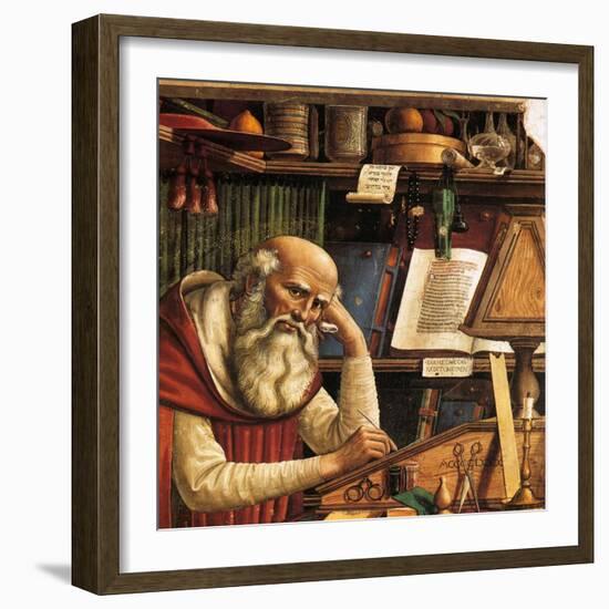 Saint Jerome in His Study (Detail), 1480-Domenico Ghirlandaio-Framed Giclee Print