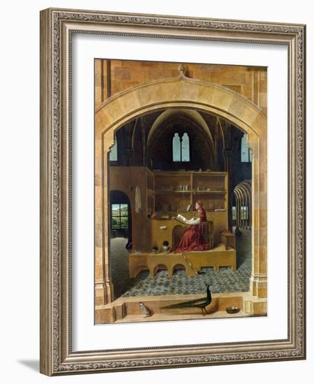 Saint Jerome in His Study-Antonello da Messina-Framed Giclee Print