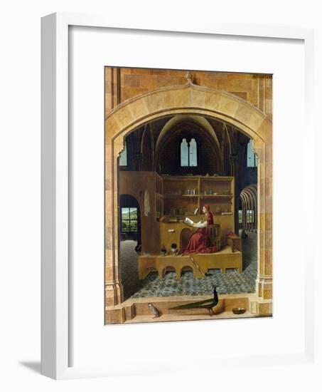 Saint Jerome in His Study-Antonello da Messina-Framed Giclee Print