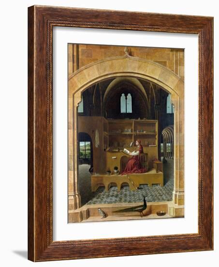 Saint Jerome in His Study-Antonello da Messina-Framed Giclee Print