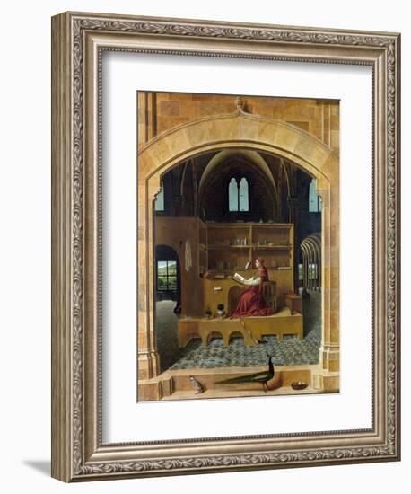 Saint Jerome in His Study-Antonello da Messina-Framed Giclee Print