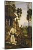 Saint Jerome in the Wilderness, C.1490-1500-Pietro Perugino-Mounted Giclee Print