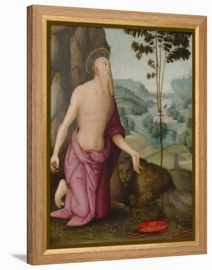 Saint Jerome in the Wilderness, C.1510-15-Pietro Perugino-Framed Premier Image Canvas