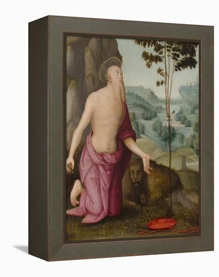 Saint Jerome in the Wilderness, C.1510-15-Pietro Perugino-Framed Premier Image Canvas