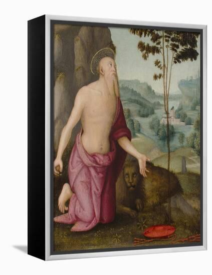 Saint Jerome in the Wilderness, C.1510-15-Pietro Perugino-Framed Premier Image Canvas