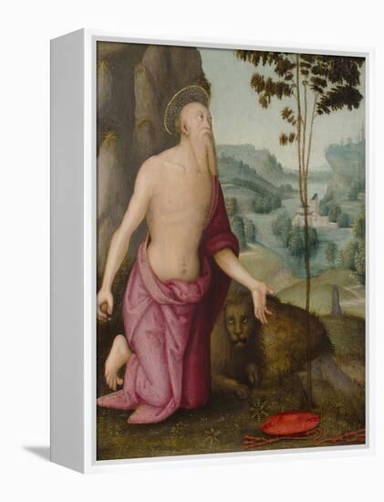 Saint Jerome in the Wilderness, C.1510-15-Pietro Perugino-Framed Premier Image Canvas