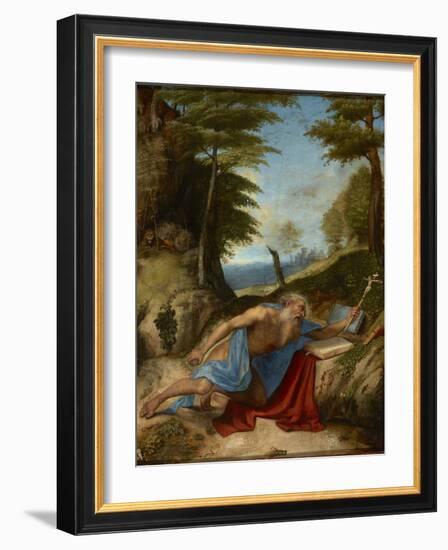 Saint Jerome Penitent - the Penitent Saint Jerome, by Lotto, Lorenzo (1480-1556). Oil on Wood, C. 1-Lorenzo Lotto-Framed Giclee Print