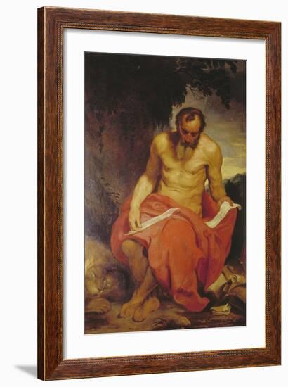 Saint Jerome-Sir Anthony Van Dyck-Framed Giclee Print