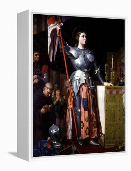 Saint Joan of Arc at Coronation of King Charles VII in Reims Cathedral-Jean-Auguste-Dominique Ingres-Framed Premier Image Canvas