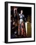 Saint Joan of Arc at Coronation of King Charles VII in Reims Cathedral-Jean-Auguste-Dominique Ingres-Framed Giclee Print