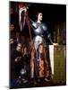 Saint Joan of Arc at Coronation of King Charles VII in Reims Cathedral-Jean-Auguste-Dominique Ingres-Mounted Giclee Print