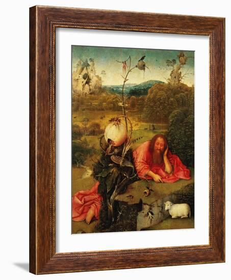 Saint John Baptist in Meditation-Hieronymus Bosch-Framed Giclee Print