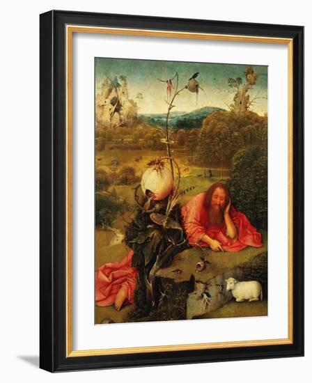 Saint John Baptist in Meditation-Hieronymus Bosch-Framed Giclee Print