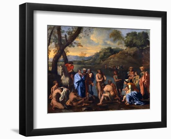 Saint John Baptizing the People, C1636-1637-Nicolas Poussin-Framed Giclee Print