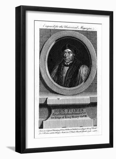 Saint John Fisher, English Catholic Bishop, Cardinal and Martyr-Hans Holbein the Younger-Framed Giclee Print