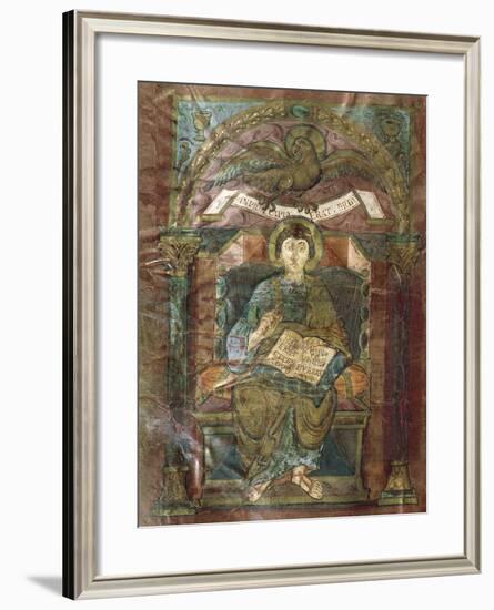 Saint John, from the Gospel of Saint Riquier, or the Gospel of Charlemagne-null-Framed Giclee Print