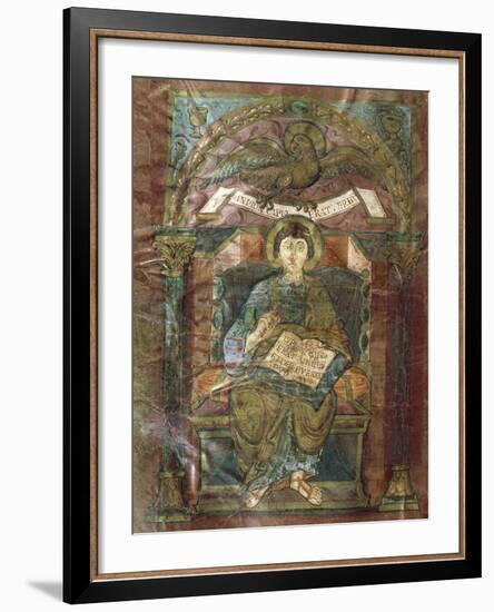 Saint John, from the Gospel of Saint Riquier, or the Gospel of Charlemagne-null-Framed Giclee Print