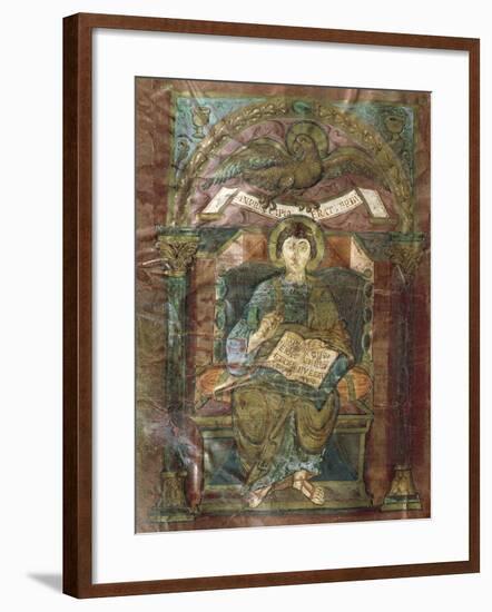 Saint John, from the Gospel of Saint Riquier, or the Gospel of Charlemagne-null-Framed Giclee Print