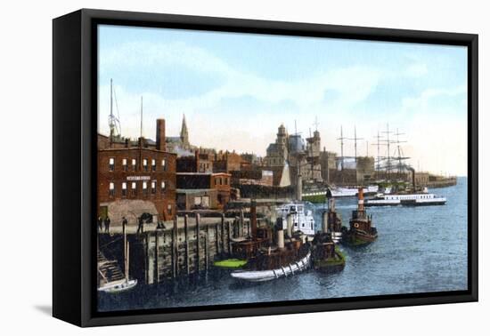 Saint John Harbour, Saint John, New Brunswick, Canada, C1900s-null-Framed Premier Image Canvas