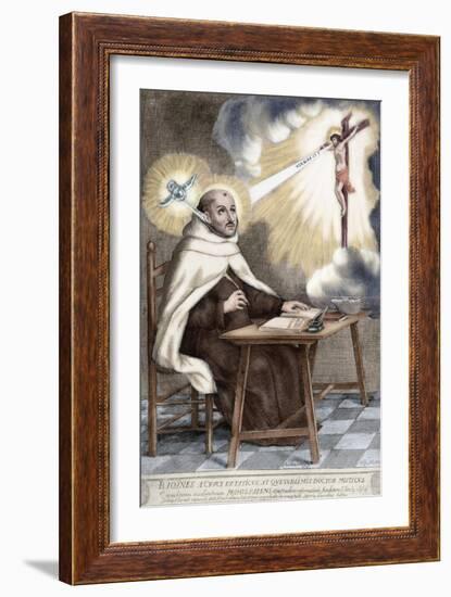 Saint John of the Cross, Spanish friar of Discalced Carmelite Order, 1701-Spanish School-Framed Giclee Print