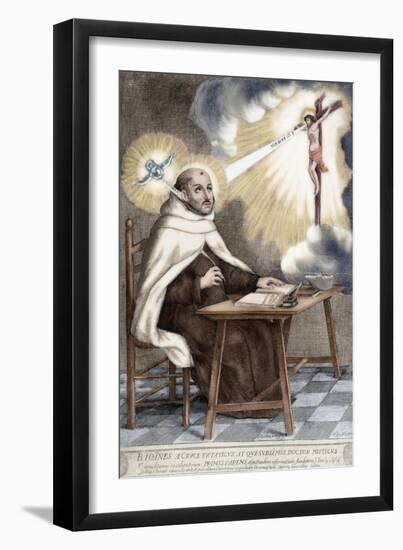 Saint John of the Cross, Spanish friar of Discalced Carmelite Order, 1701-Spanish School-Framed Giclee Print