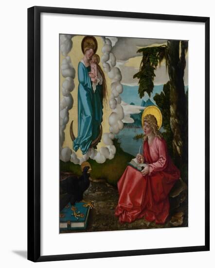 Saint John on Patmos, c.1511-Hans Baldung Grien-Framed Giclee Print