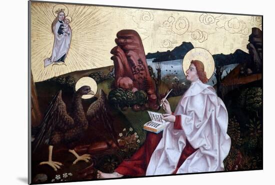 Saint John on Patmos (Oil on Wood Panel)-Martin Schongauer-Mounted Giclee Print