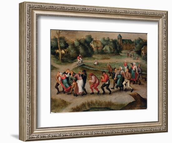 Saint John's Dancers in Molenbeeck, 1592-Pieter Brueghel the Younger-Framed Giclee Print