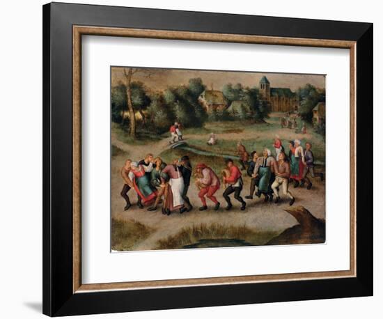 Saint John's Dancers in Molenbeeck, 1592-Pieter Brueghel the Younger-Framed Giclee Print