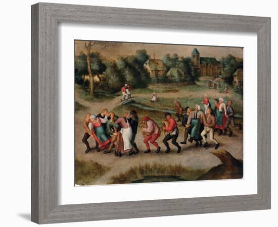 Saint John's Dancers in Molenbeeck, 1592-Pieter Brueghel the Younger-Framed Giclee Print