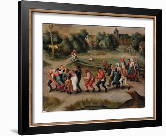 Saint John's Dancers in Molenbeeck, 1592-Pieter Brueghel the Younger-Framed Giclee Print